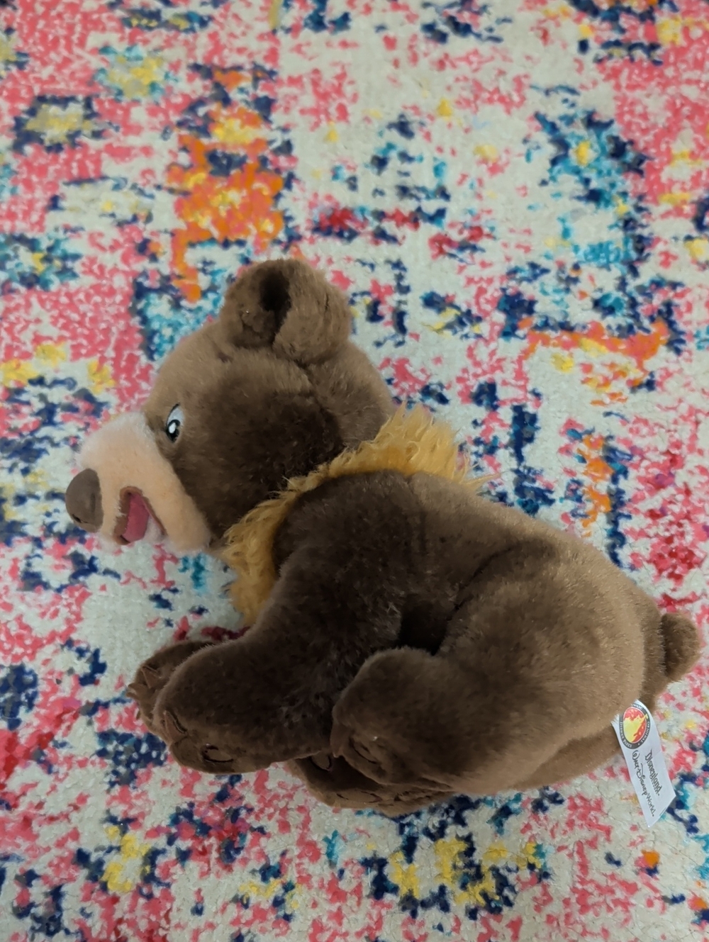 Disney Brown Plush Bear with Yellow Mane